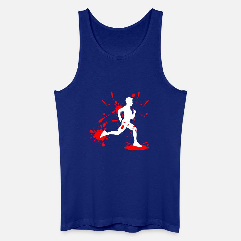 Mud Run Man – Splash Runner - Männer Bio Tank Top - Königsblau