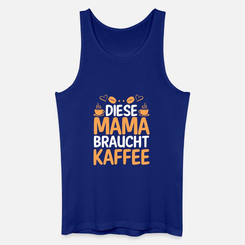 Kaffee Kaffeeliebhaber Mutter Mama - Männer Bio Tank Top - Königsblau