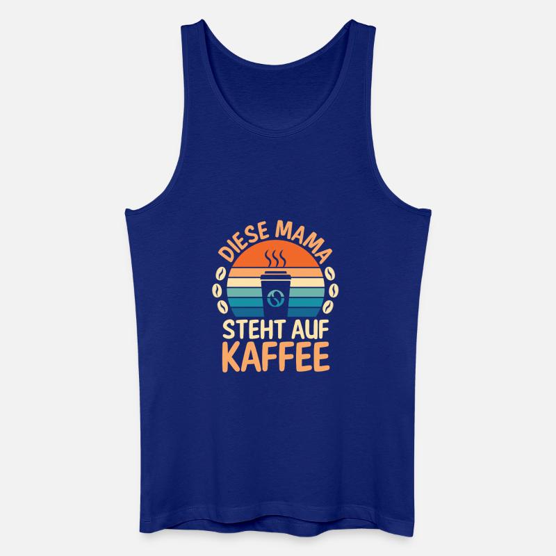 Kaffee Kaffeeliebhaber Mutter Mama - Männer Bio Tank Top - Königsblau