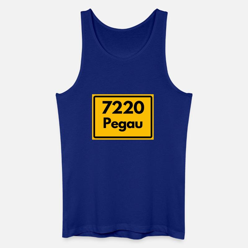 OLD POSTCODE 7220 PEGAU HEIMATSTOLZ SAXONY - Men’s Organic Tank Top - royal blue