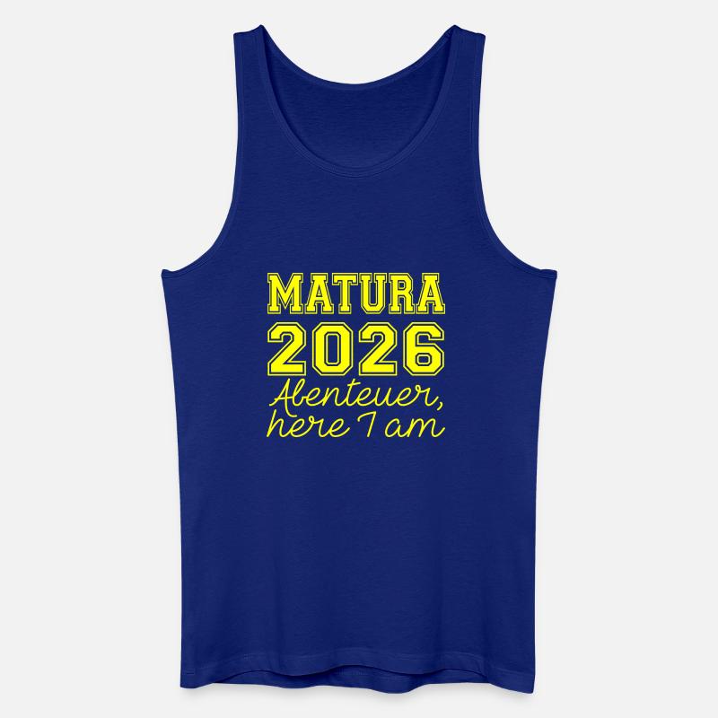 Matura 2026 Spruch - Männer Bio Tank Top - Königsblau