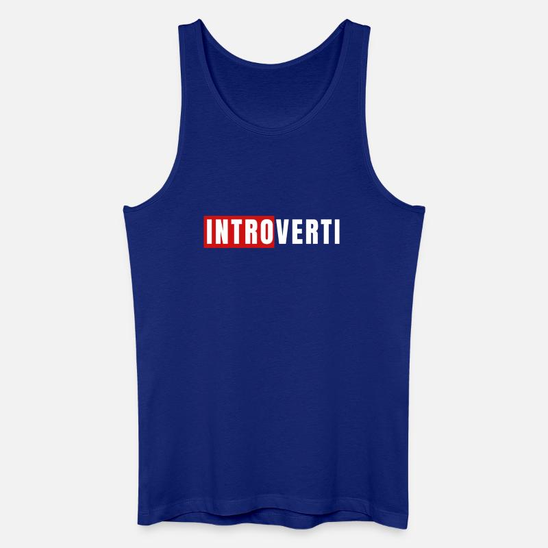 Introvertierter - Männer Bio Tank Top - Königsblau