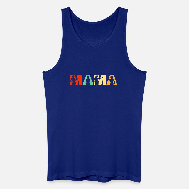 Polizei Mama Polizei Mutter Retro - Männer Bio Tank Top - Königsblau