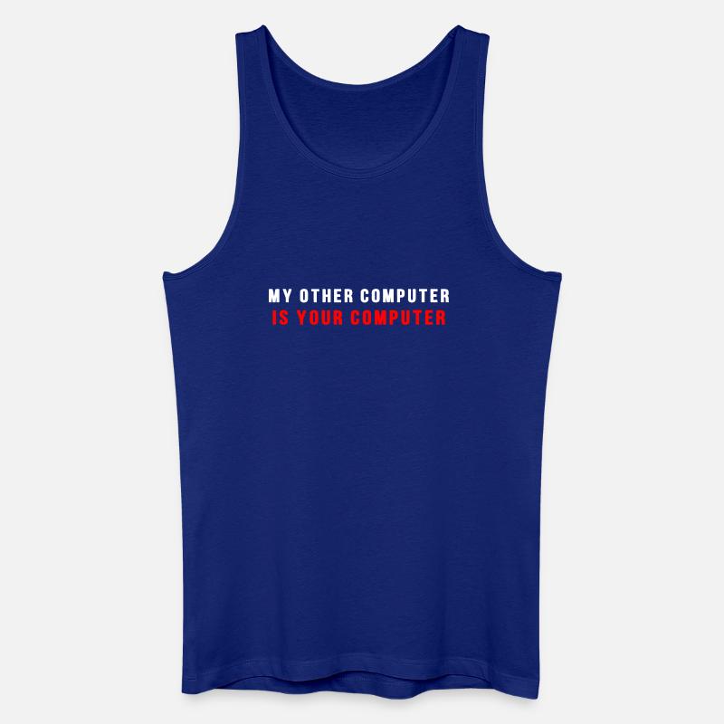 Mein anderer Computer ist dein Computer - Männer Bio Tank Top - Königsblau