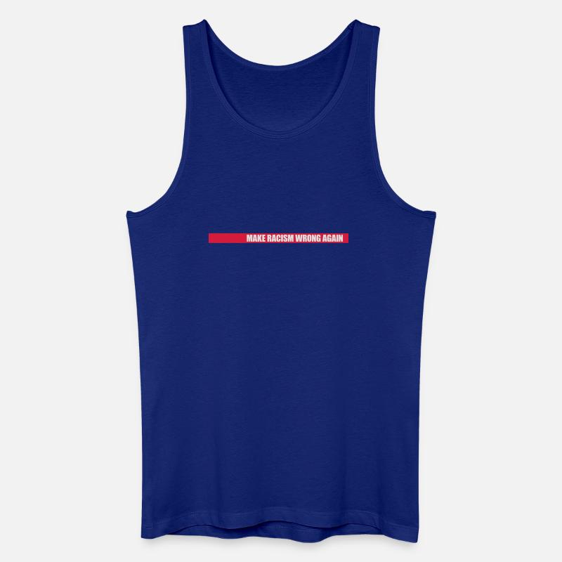 make racism wrong again - Männer Bio Tank Top - Königsblau