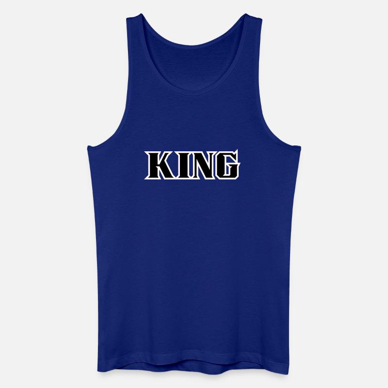 King Classic Text - Männer Bio Tank Top - Königsblau