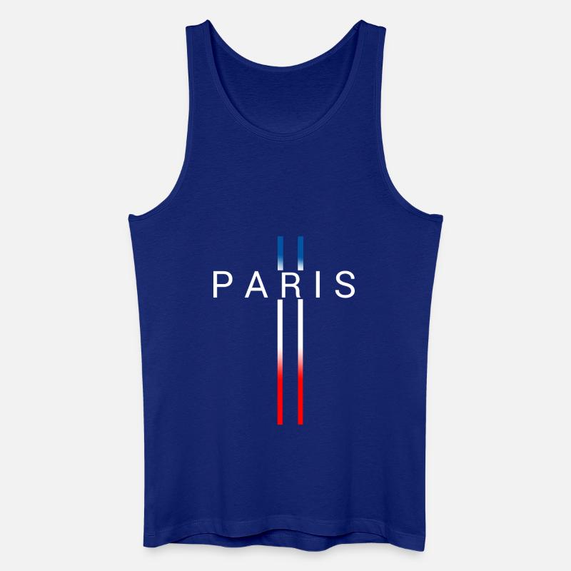 FRANKREICH - Männer Bio Tank Top - Königsblau