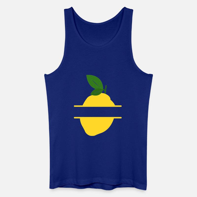 Lemon Split Frame - Männer Bio Tank Top - Königsblau