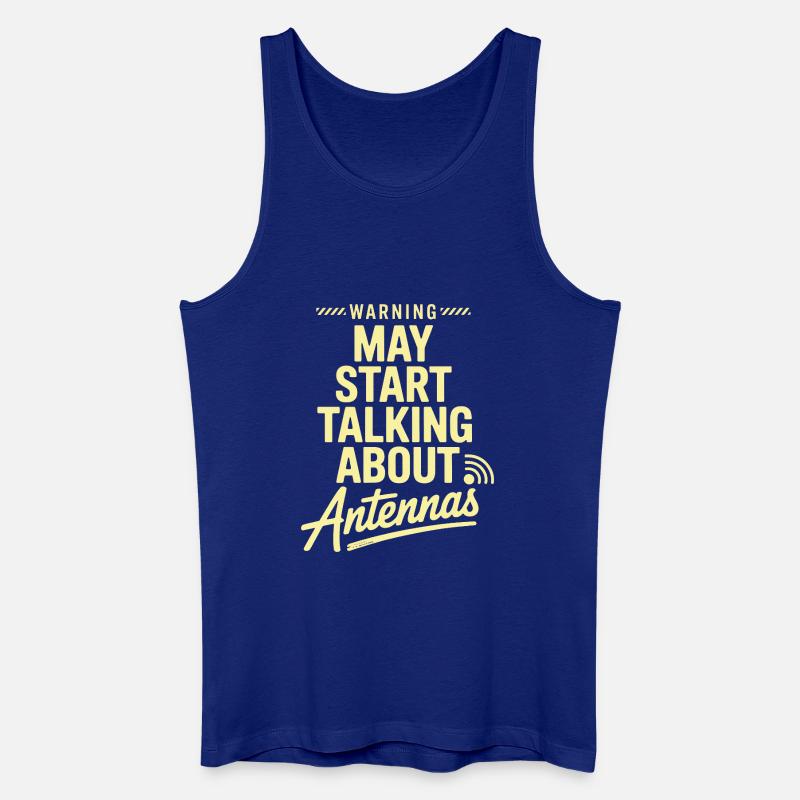 Retro Tech Satire Antenne Gesprächsplakat - Männer Bio Tank Top - Königsblau