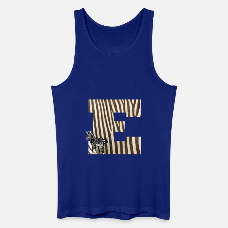 zebra e - Männer Bio Tank Top - Königsblau