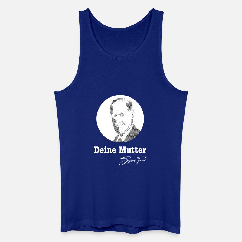 Deine Mutter Sigmund Freud - Männer Bio Tank Top - Königsblau