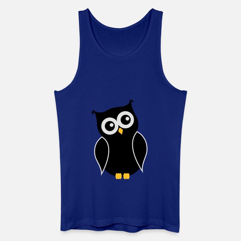 Eule01 - Männer Bio Tank Top - Königsblau