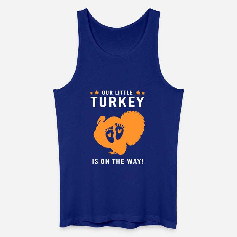 Thanksgiving Gender Reveal Werdende Mutter - Männer Bio Tank Top - Königsblau