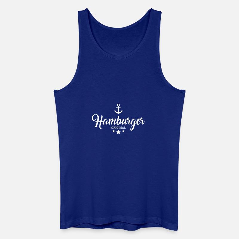 Hamburger - Anker - Männer Bio Tank Top - Königsblau