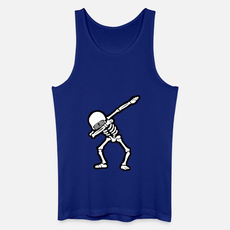 Cool Skull Dabbing - Männer Bio Tank Top - Königsblau