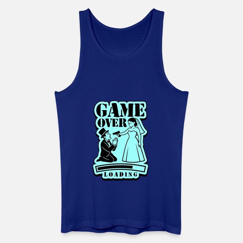 Hochzeit Game Over Loading - Männer Bio Tank Top - Königsblau