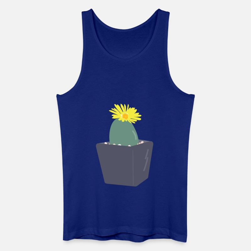 Lithops Blüte3 - Männer Bio Tank Top - Königsblau