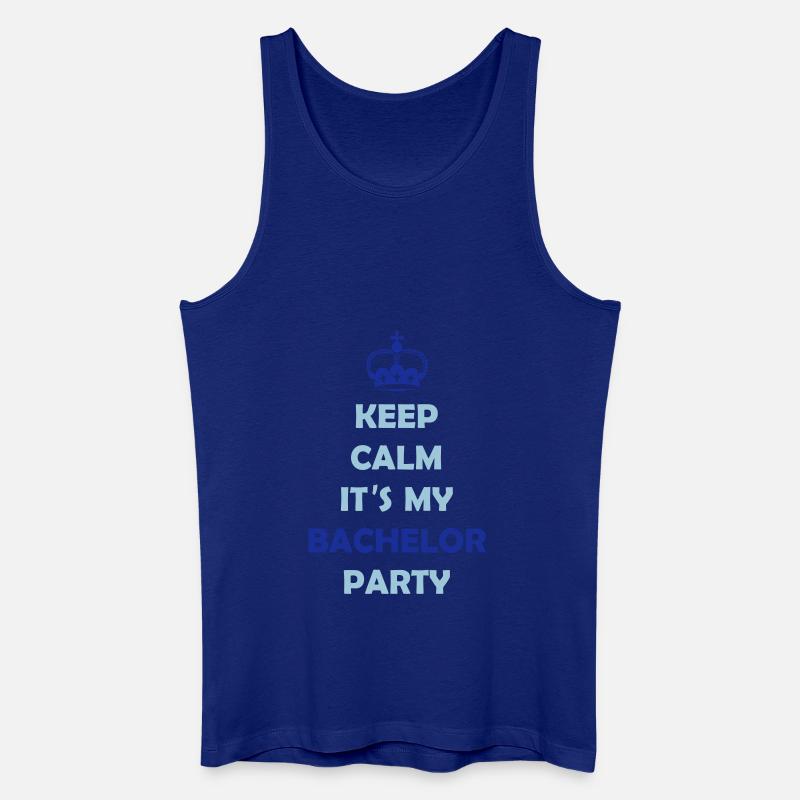 keep_calm_bachelor_party_2 - Männer Bio Tank Top - Königsblau