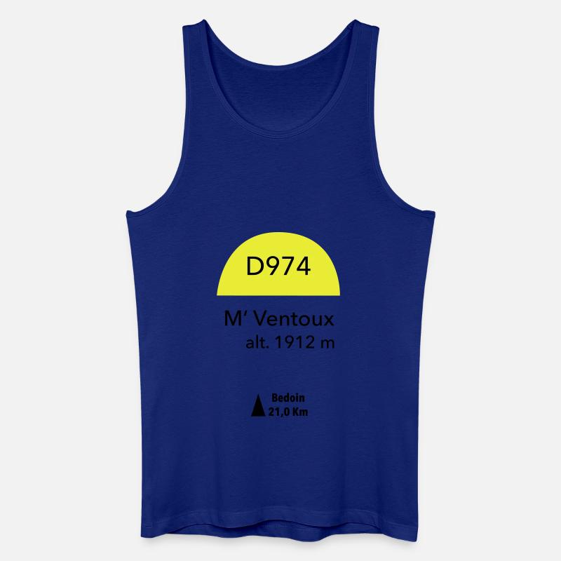 Mont Ventoux - Männer Bio Tank Top - Königsblau