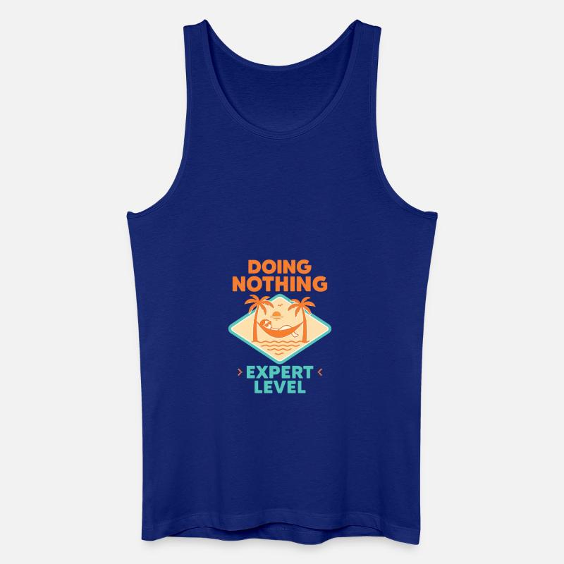 Doing Nothing, Expert Level - Männer Bio Tank Top - Königsblau