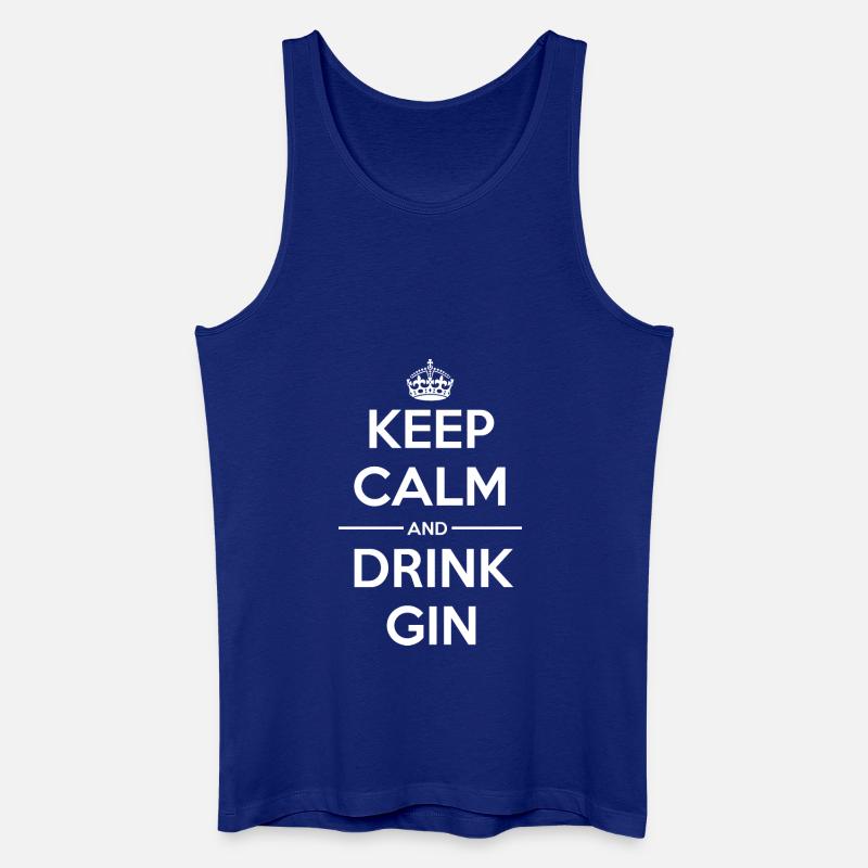Drinks Keep calm Gin - Männer Bio Tank Top - Königsblau