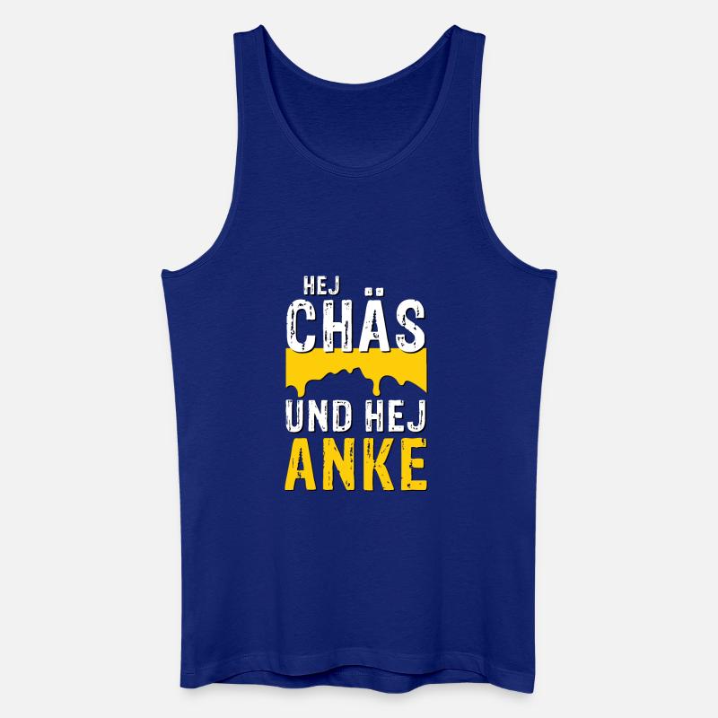 Hej Chäs und hej Anke - Männer Bio Tank Top - Königsblau