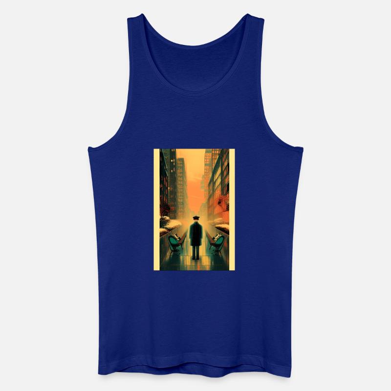 Straßen 3 - Männer Bio Tank Top - Königsblau