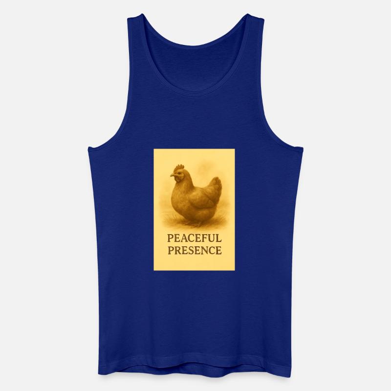 Stille Hühnerpräsenz - Männer Bio Tank Top - Königsblau
