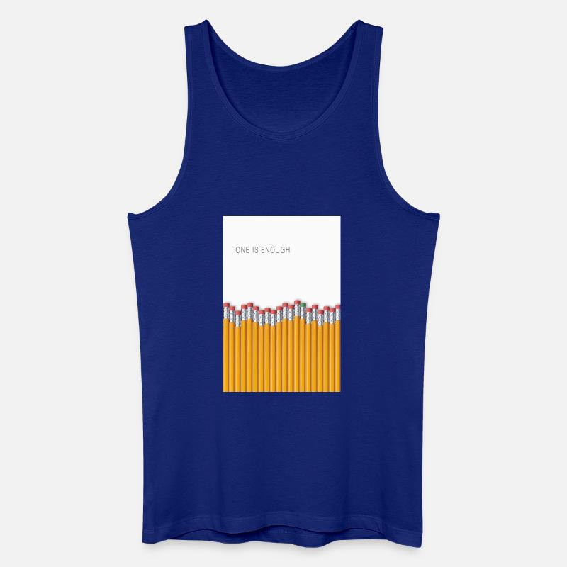 One Is Enough Statement Design - Männer Bio Tank Top - Königsblau