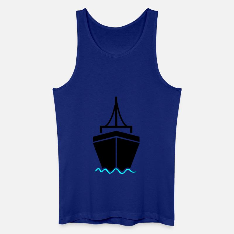 schiff 2 - Männer Bio Tank Top - Königsblau