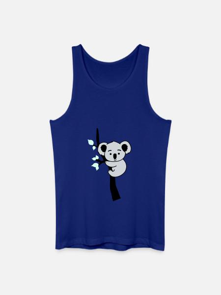 Koala Bear Comic Tree - Men’s Organic Tank Top - royal blue