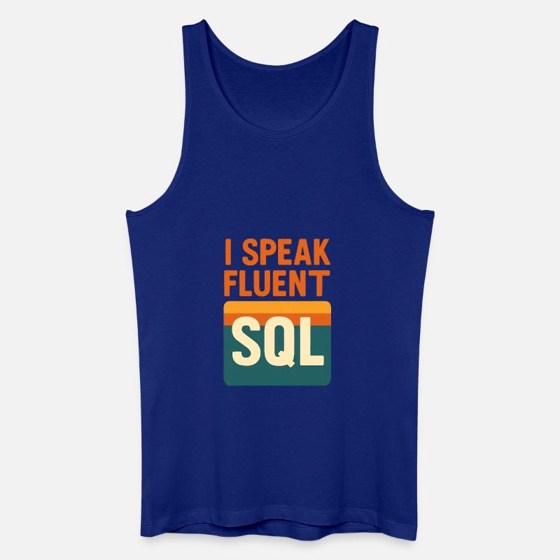 I speak SQL - Men’s Organic Tank Top - royal blue