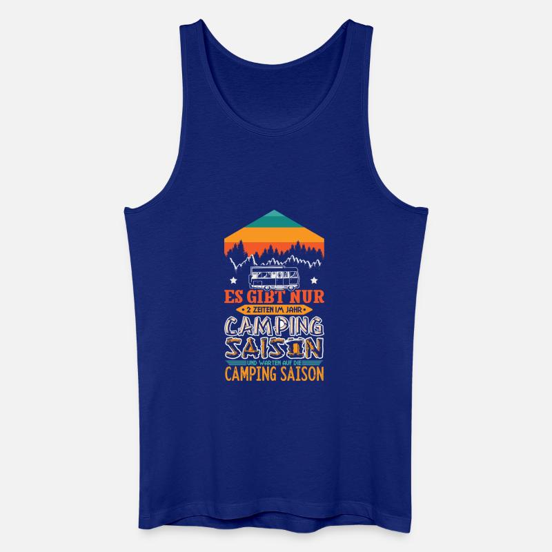 Camper Camping Wohnwagen Spruch - Männer Bio Tank Top - Königsblau