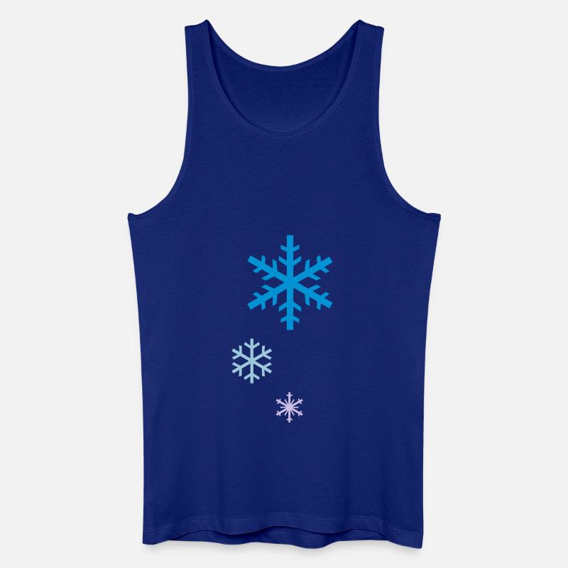 snowflakes - Männer Bio Tank Top - Königsblau