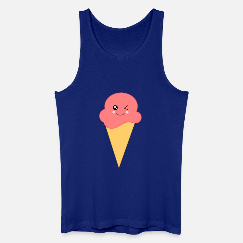 Eis Eiscreme Erdbeereis - Männer Bio Tank Top - Königsblau