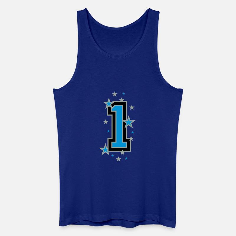 Nummer Eins 1 - Männer Bio Tank Top - Königsblau