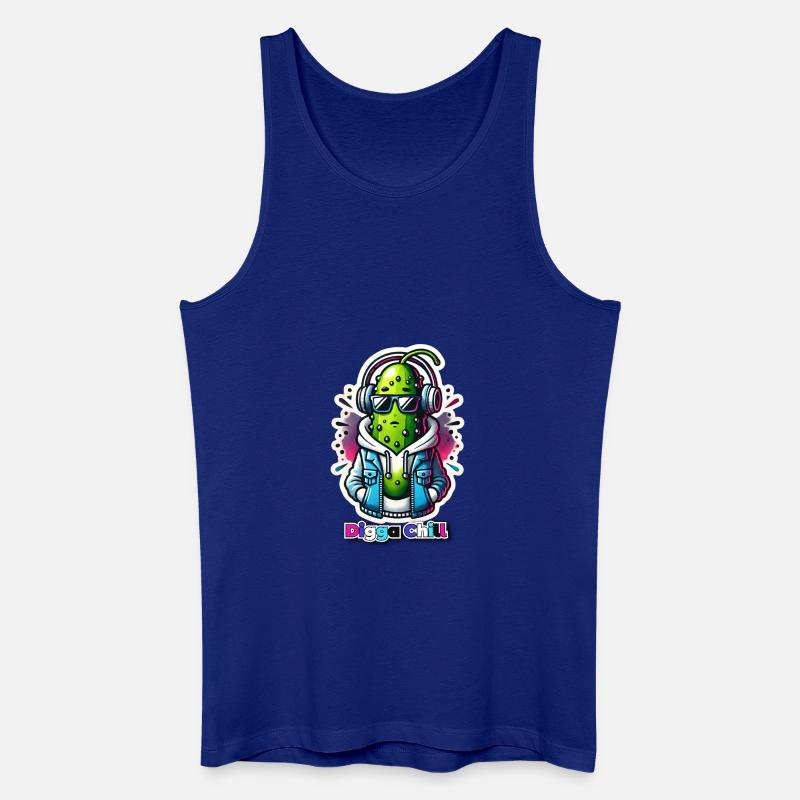 digga chill - Männer Bio Tank Top - Königsblau
