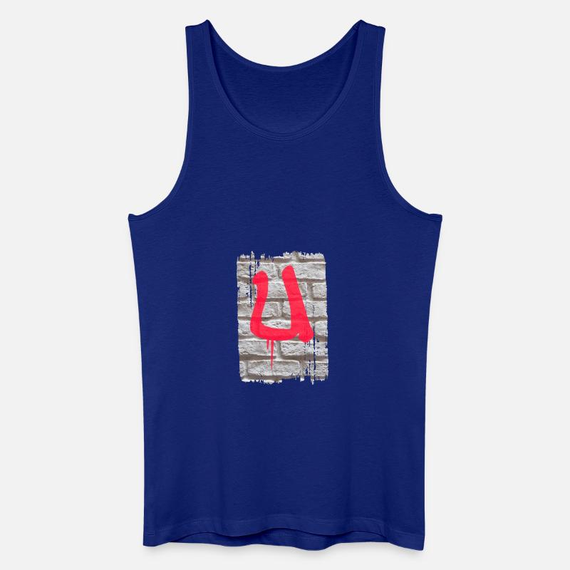 mauer u - Männer Bio Tank Top - Königsblau