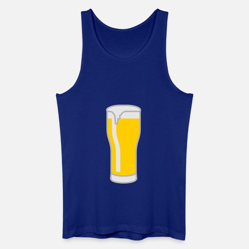 bier_glas_3c - Männer Bio Tank Top - Königsblau