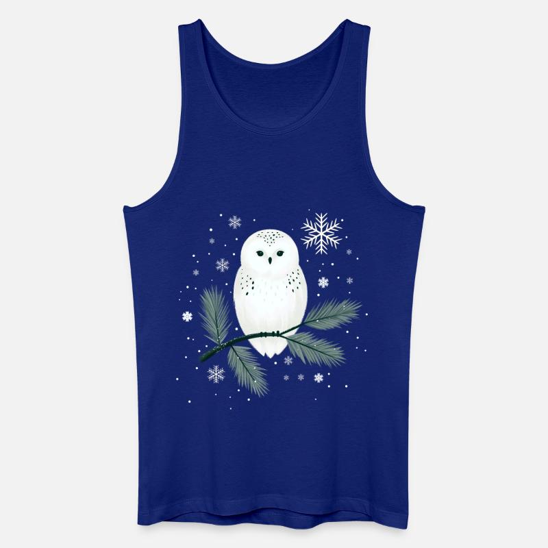 Wintereule - Männer Bio Tank Top - Königsblau