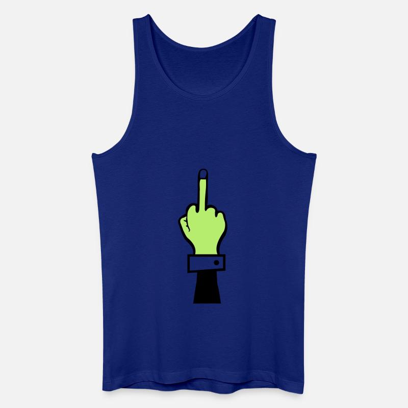 zombie hand mittelfinger - Männer Bio Tank Top - Königsblau