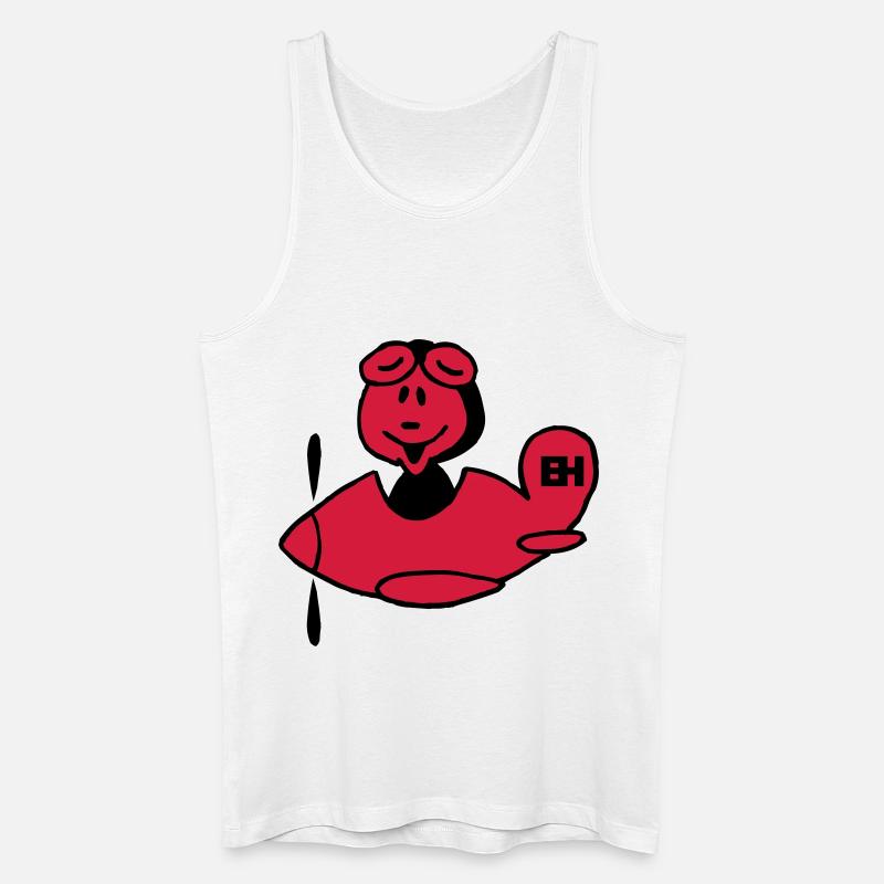 Flugzeug - Männer Bio Tank Top - Weiß