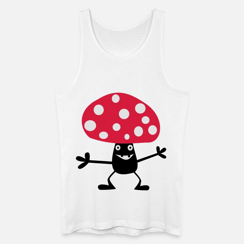 Frecher Fliegenpilz - Männer Bio Tank Top - Weiß