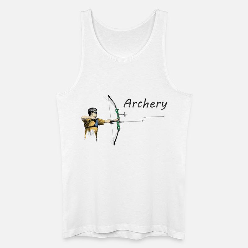 Bogenschützer - Männer Bio Tank Top - Weiß