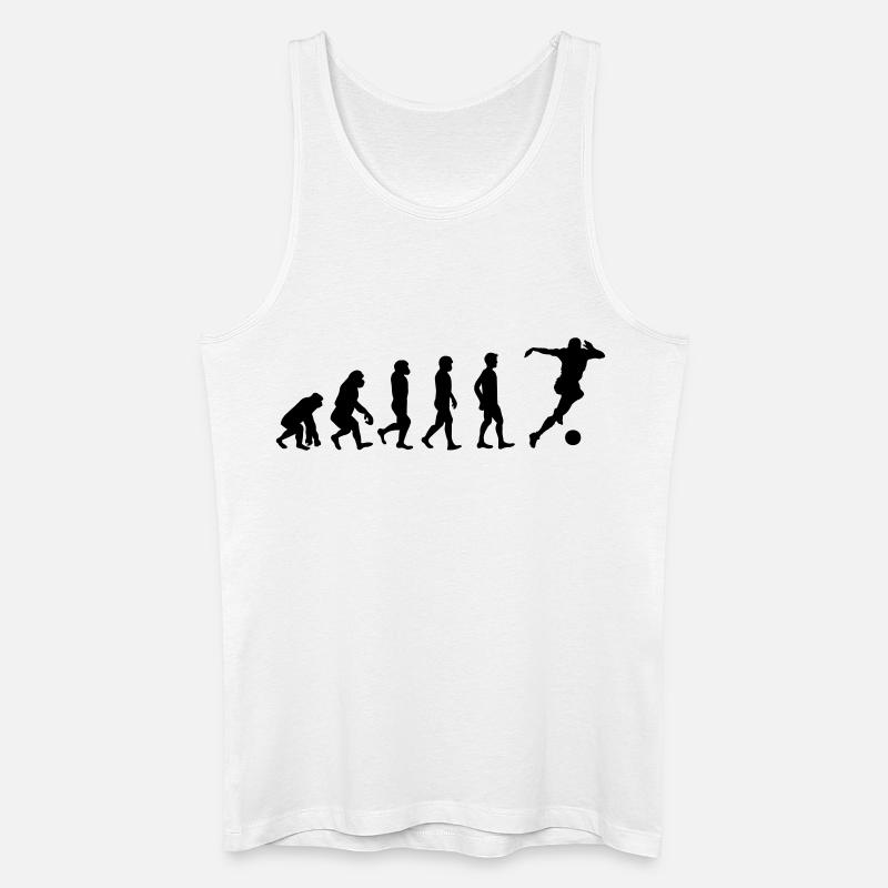 Soccer evolution - Men’s Organic Tank Top - white