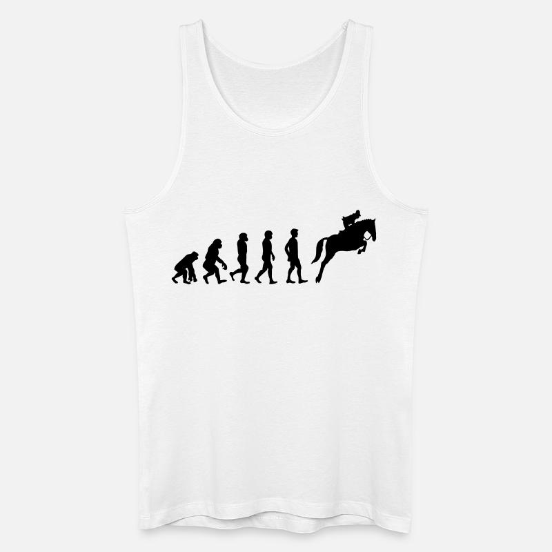 Reiter Evolution - Männer Bio Tank Top - Weiß