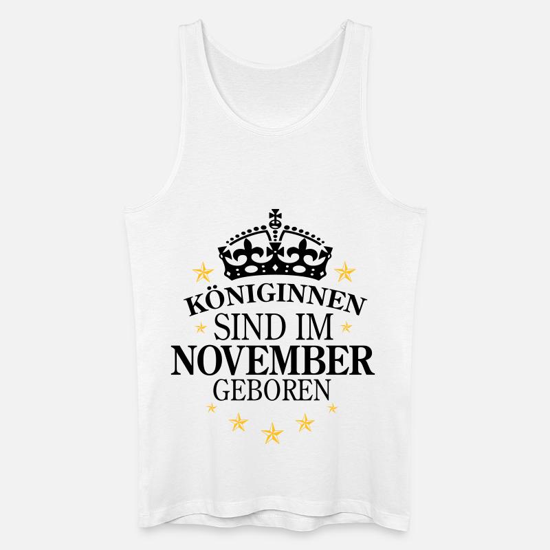 Königinnen November - Männer Bio Tank Top - Weiß