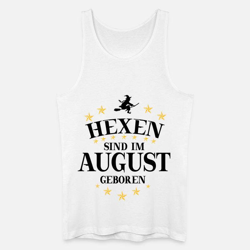 Hexen August - Männer Bio Tank Top - Weiß