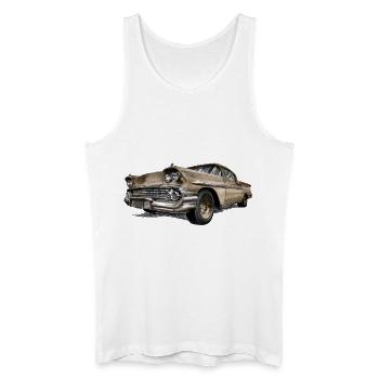 Oldtimer - Männer Bio Tank Top - Weiß - Vorne
