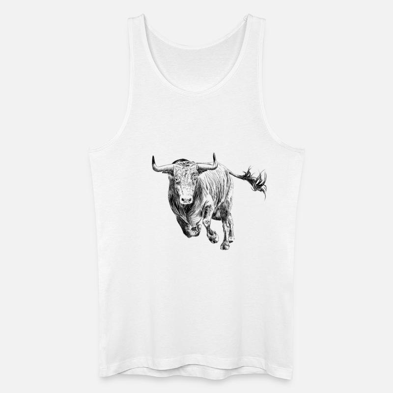 Bull - Men’s Organic Tank Top - white